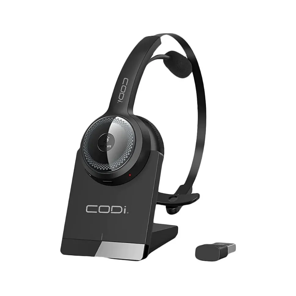 Claro Wireless Headset w/ Integrated AI-Powered ENC Microphone, Black (A04616) | CODi Flash Sale
