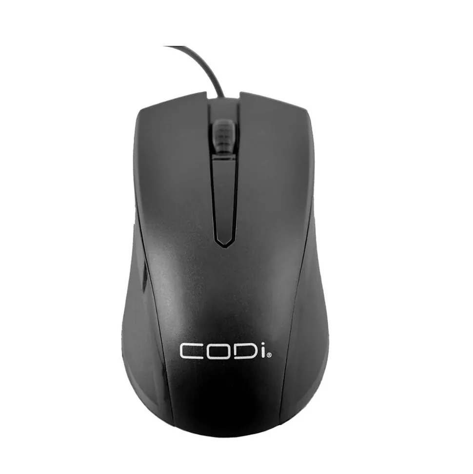 Wired Ambidextrous Optical Desktop Mouse, Black (A05017) | CODi Hot