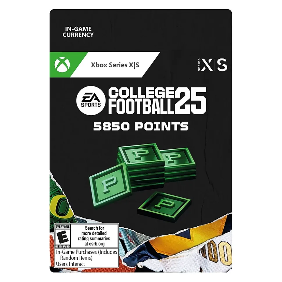 College Football 25 5,850 Points, In-Game Currency, Xbox Series X | S (Digital) | Microsoft Hot