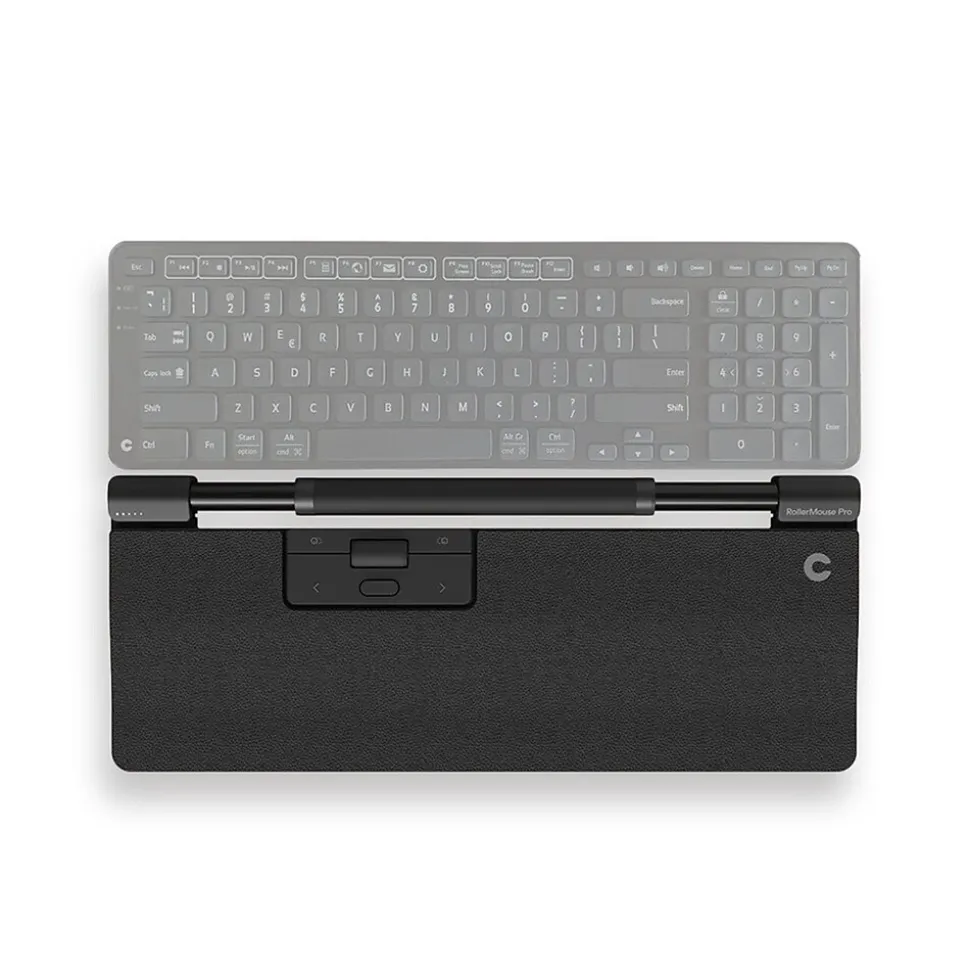 RollerMouse Pro Vegan Leather Regular Wrist Rest, Wireless, Black (CDRMPRO10210) | Contour Design Discount