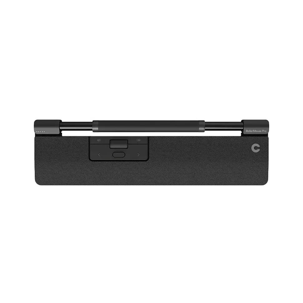 RollerMouse Pro Vegan Leather Slim Wrist Rest, Wireless, Black (CDRMPRO10110) | Contour Design Store