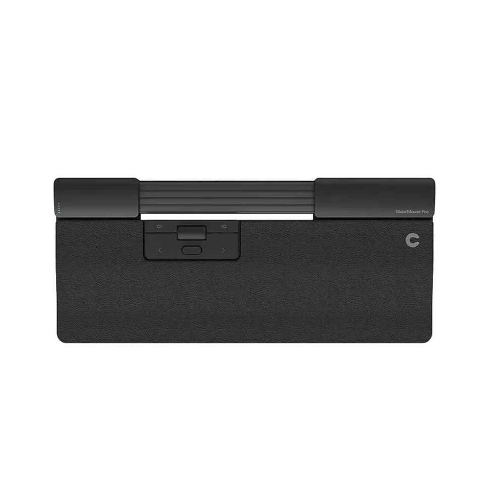 SliderMouse Pro Vegan Leather Regular Wrist Rest, Wired, Black (CDSMPRO20210) | Contour Design Best