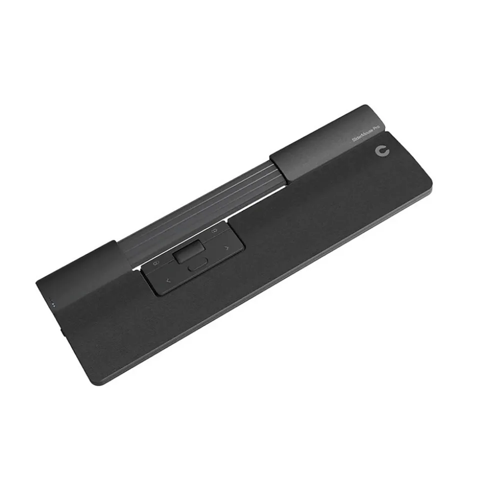 SliderMouse Pro Vegan Leather Slim Wrist Rest, Wireless, Black (CDSMPRO10110) | Contour Design Sale