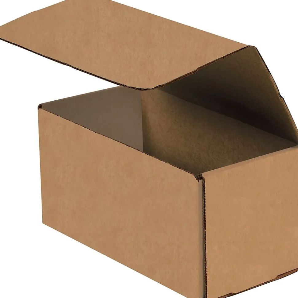 Corrugated Mailers, 13 1/2" x 3 1/2" x 3 1/2", Kraft, 50/Bundle (MLRBLK) | Partners Brand Shop