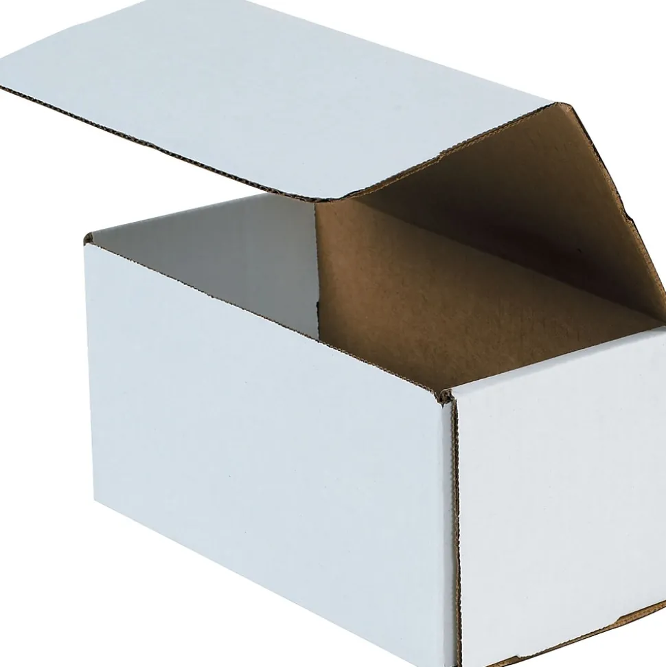 Corrugated Mailers, 11" x 5" x 5", White, 50/Bundle (M1155) | Partners Brand Cheap