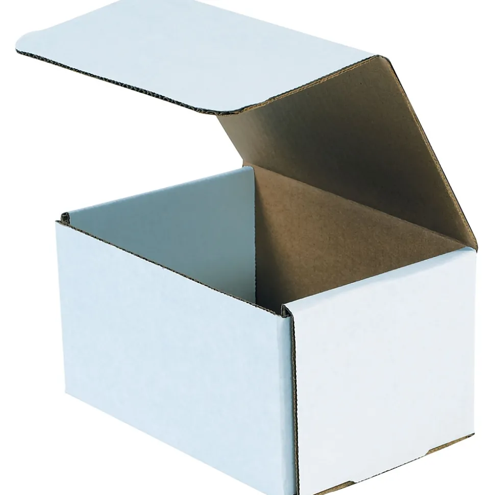 Corrugated Mailers, 8" x 6" x 5", White, 50/Bundle (M865) | Unbranded Sale