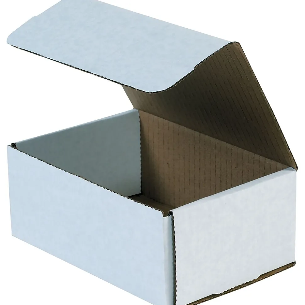 Corrugated Mailers, 12" x 9" x 3", White, 50/Bundle (MLR1293) | Partners Brand Best Sale