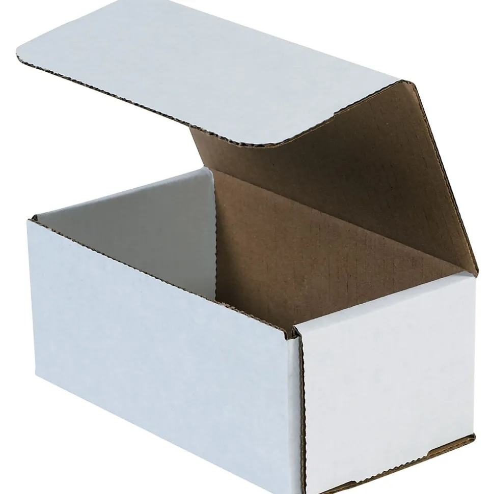 Corrugated Mailers, 11" x 8" x 4", White, 50/Bundle (MLR1184) | Partners Brand Cheap