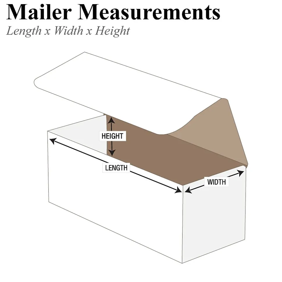 Corrugated Mailers, 11" x 8" x 4", White, 50/Bundle (MLR1184) | Partners Brand Cheap