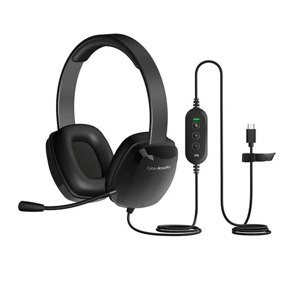 AC-6014 Stereo Headset, USB-C | Cyber Acoustics Best