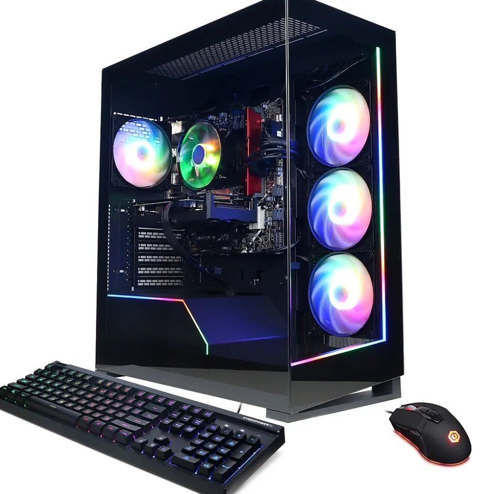 Gamer Master Gaming Desktop Computer, AMD Ryzen 5 8600G, 16GB DDR5 Memory, 2TB SSD (GMAI3200CPG) | CyberPowerPC Hot