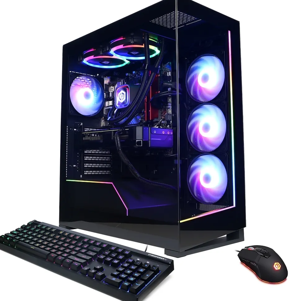 Gamer Supreme Gaming Desktop Computer, Intel Core i7-14700F, 32GB Memory, 2TB SSD (SLC8960CPGV11) | CyberPowerPC Best
