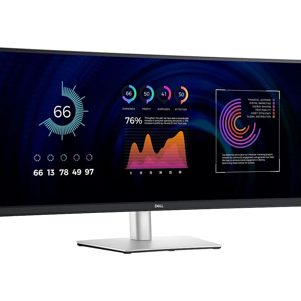 34" 60 Hz Curved LCD Monitor, Black/Gray (P3424WE) | Dell Online