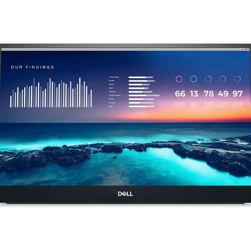 14" LCD Monitor, Black/Gray (P1424H) | Dell Cheap