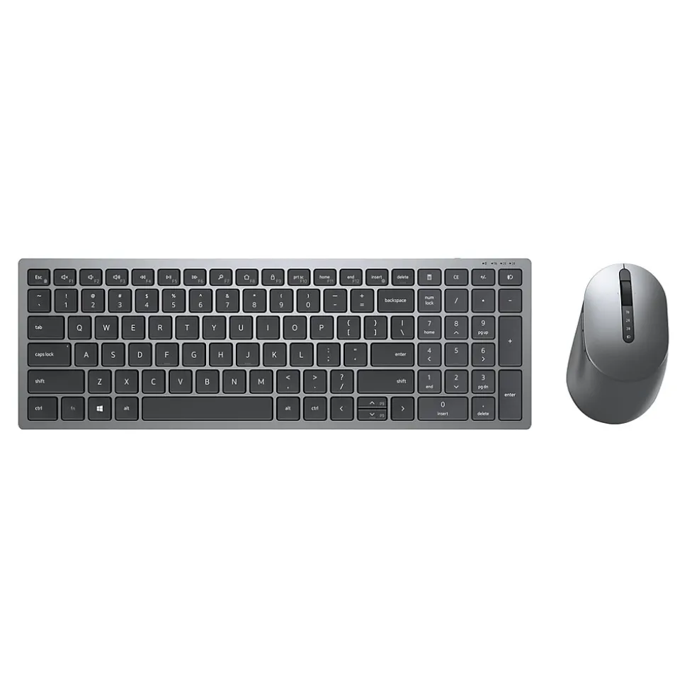 Multi-Device Wireless Keyboard and Combo Optical Mouse, Gray (KM7120W-GY) | Dell Flash Sale