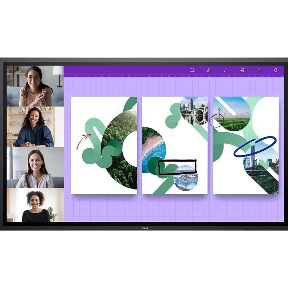 P 65" 4K Ultra HD 60 Hz LCD Monitor, Black (P6524QT) | Dell Outlet