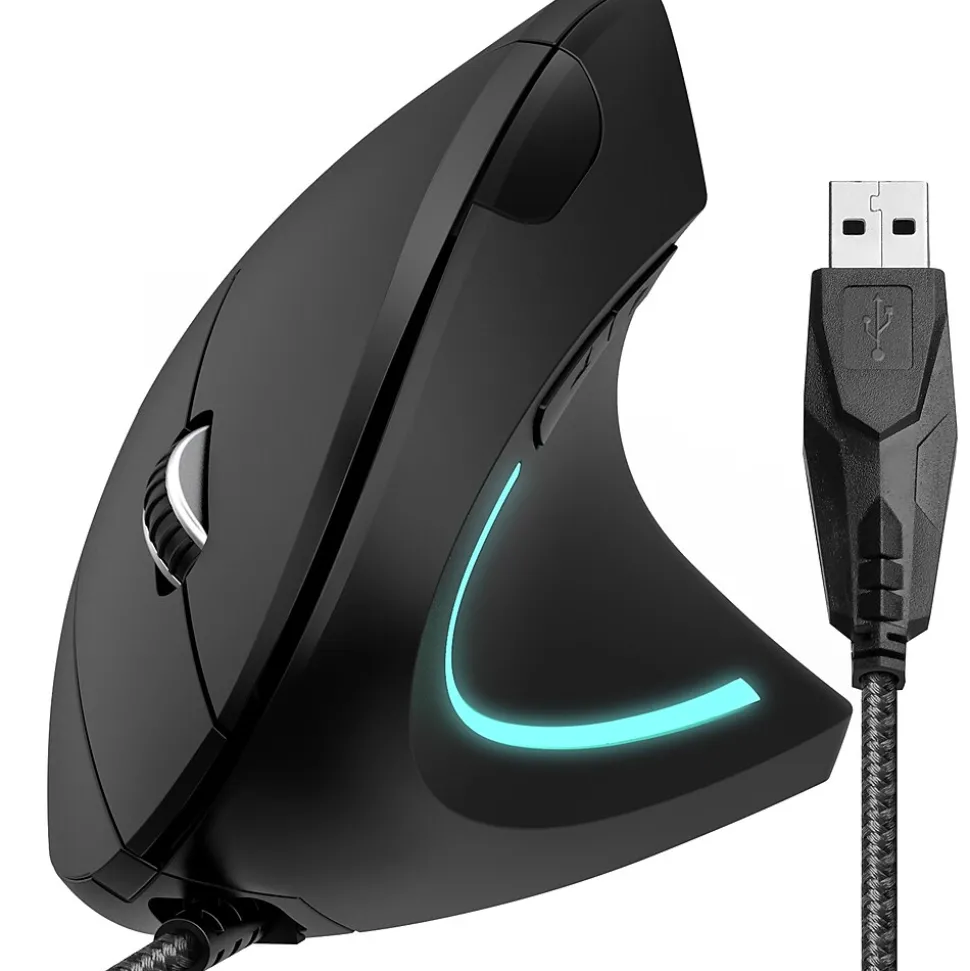 Ergonomic 12 Optical USB Mouse, Black (DMERG12-U) | Delton Online