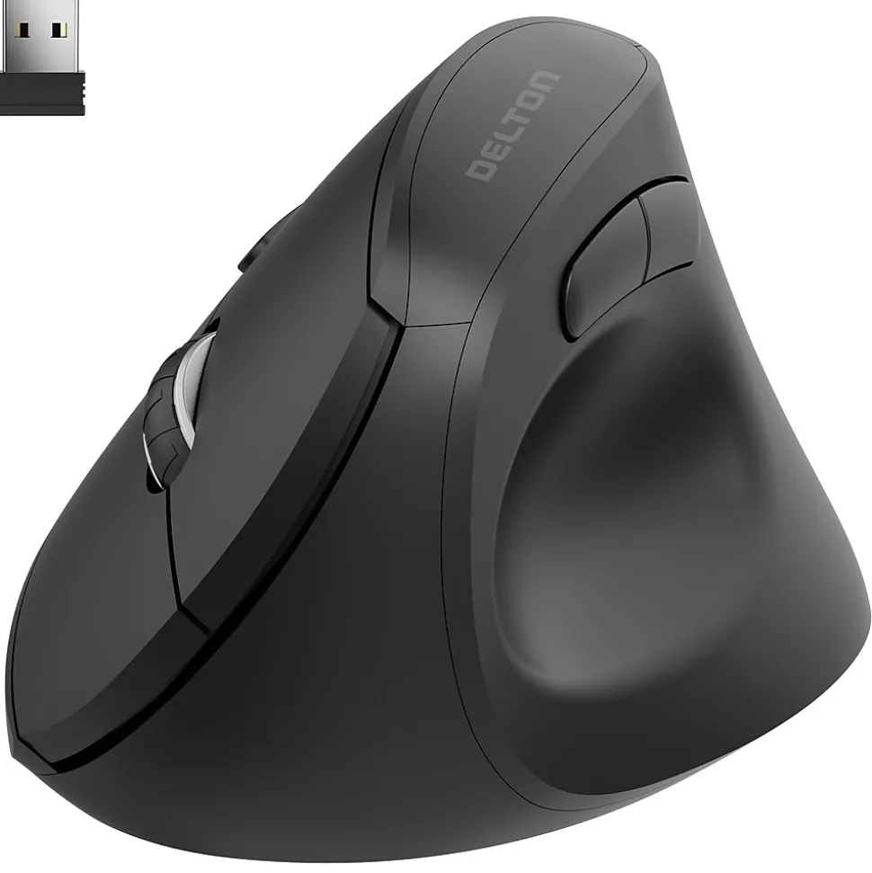 S12P Wireless Optical 2.4 GHz Mouse, Black (DMERGS12P-WB) | Delton Online