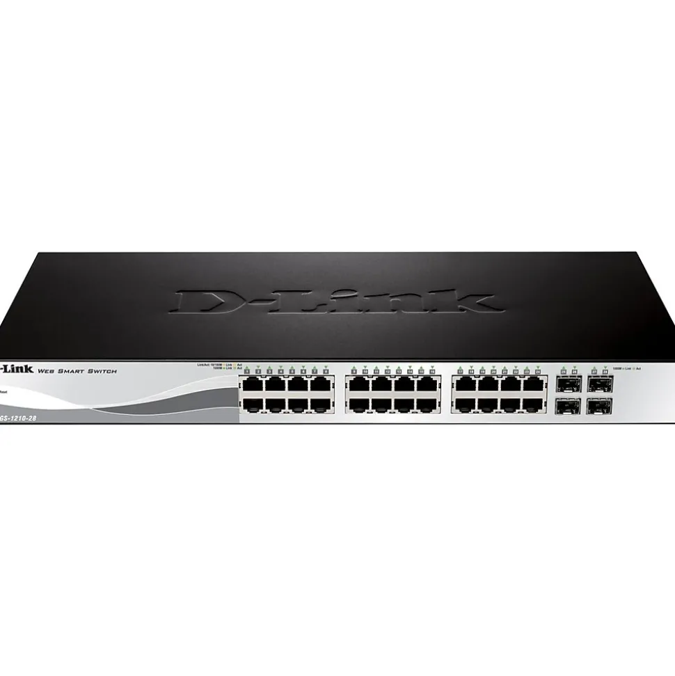 28-Port Gigabit Ethernet Managed Switch, 10/100/1000 Mbps (DGS-1210-28) | D-Link Cheap