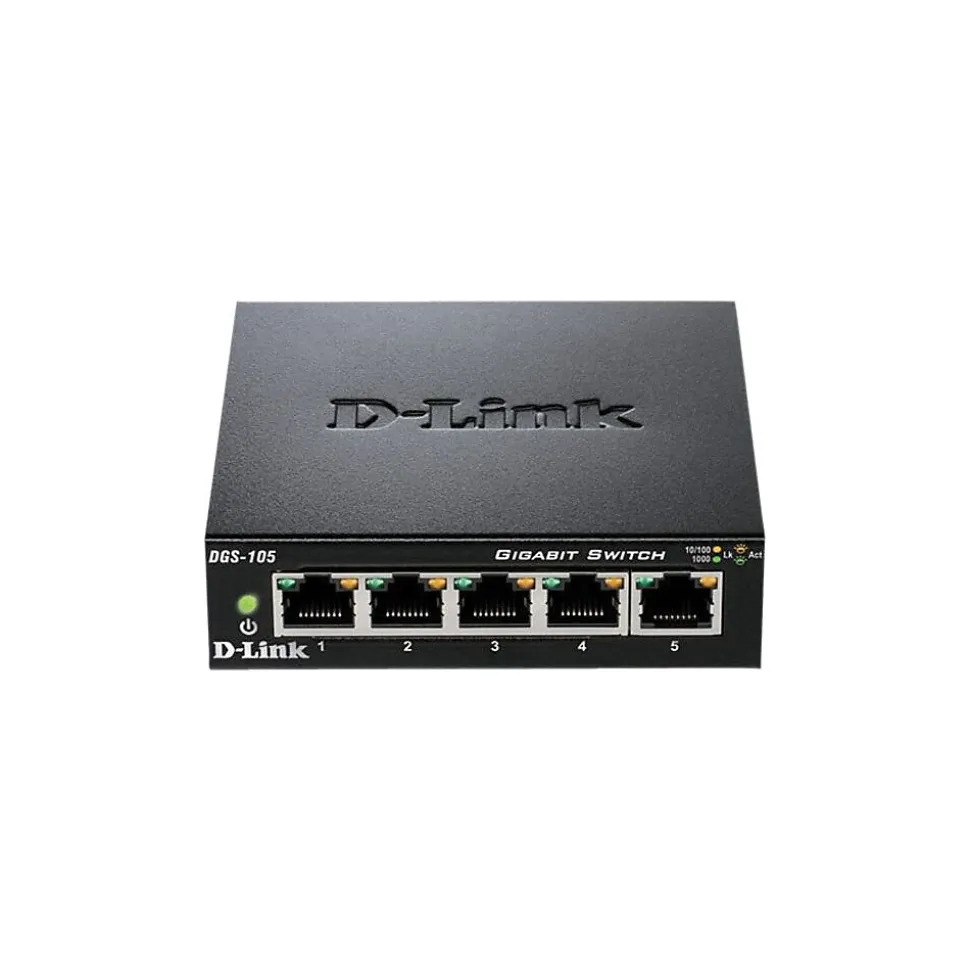 5-Port Gigabit Ethernet Managed Switch (DGS105) | D-Link Clearance