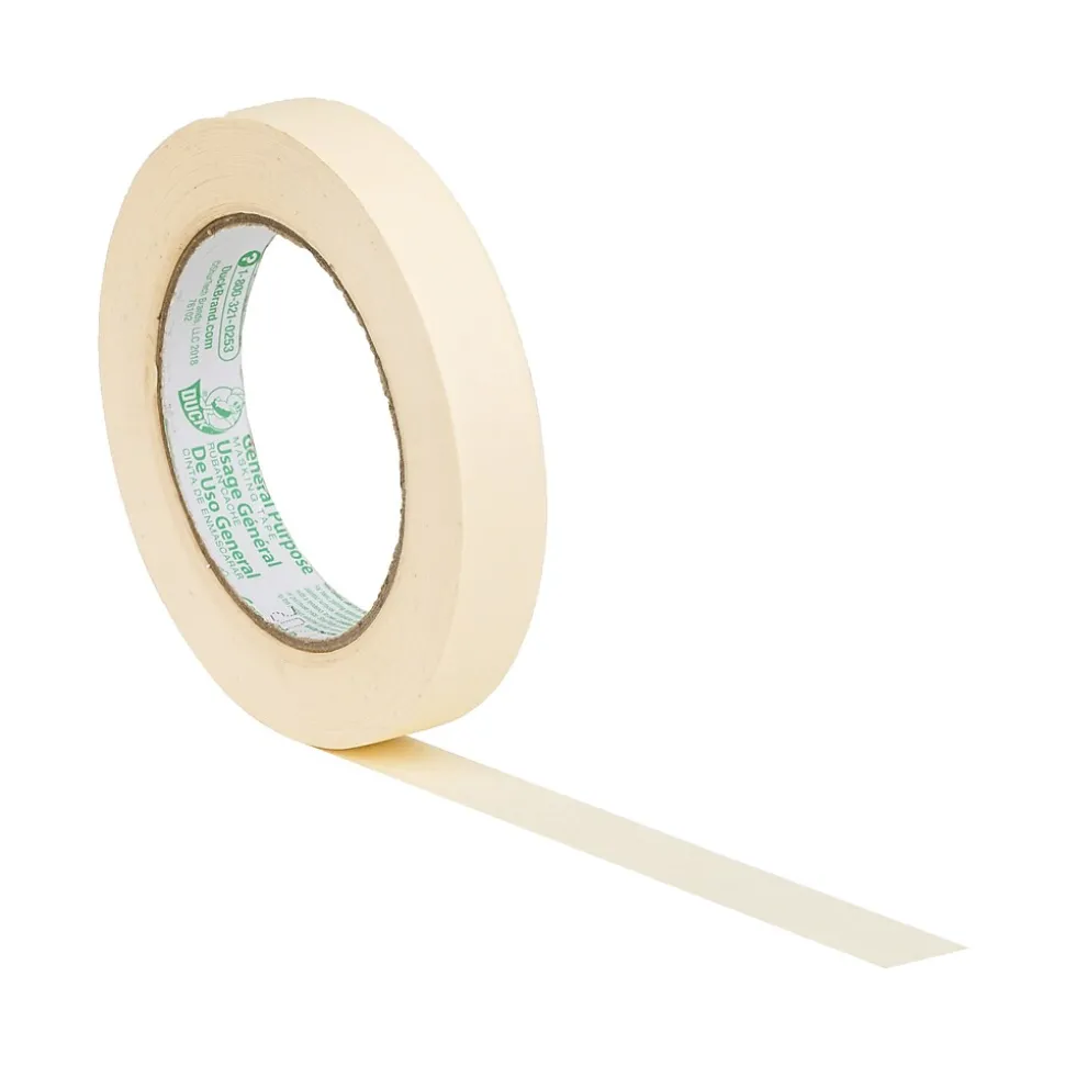 General Purpose Masking Tape, 0.7" x 60 yds., Beige (240188) | Duck Flash Sale