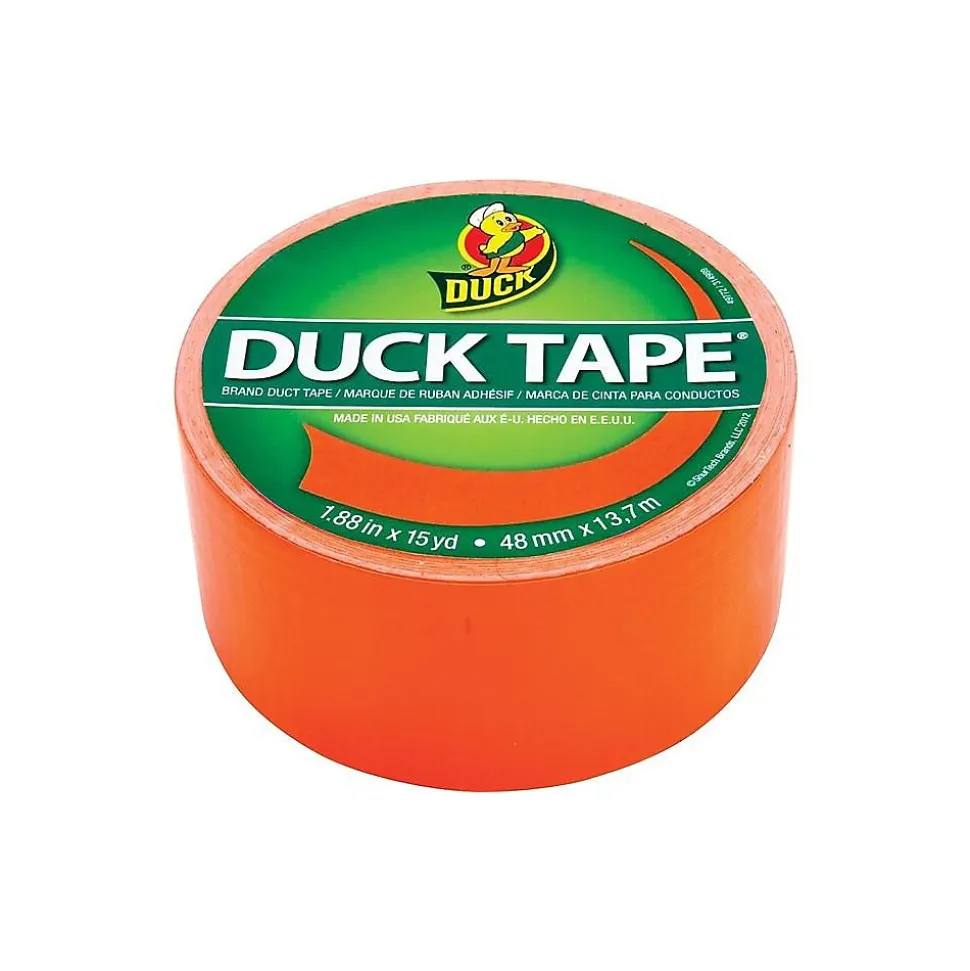 Heavy Duty Duct Tape, 1.88" x 15 Yds., Neon Orange (1265019) | Duck Online