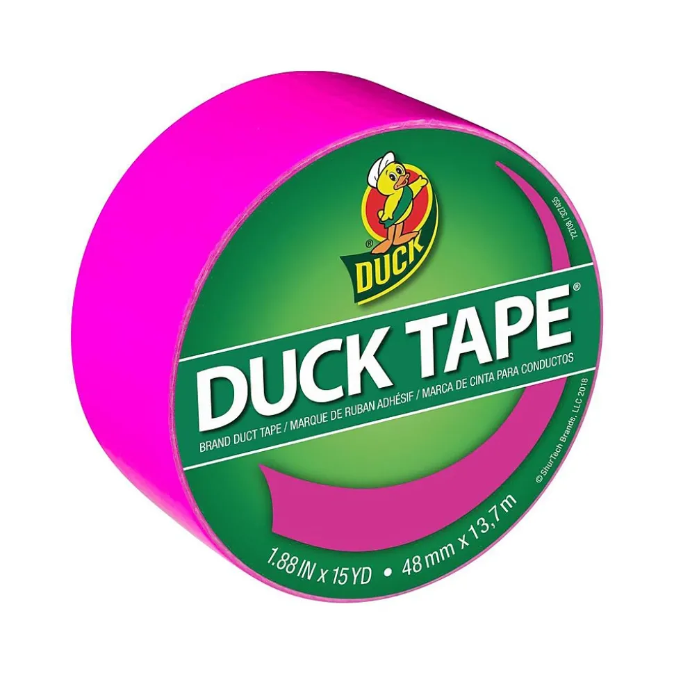 Heavy Duty Duct Tapes, 1.88" x 20 Yds./1.88" x 15 Yds., Aqua/Dove Gray/Fluorescent Lilac, 3 Rolls/Pack (LAG-STP) | Duck Discount