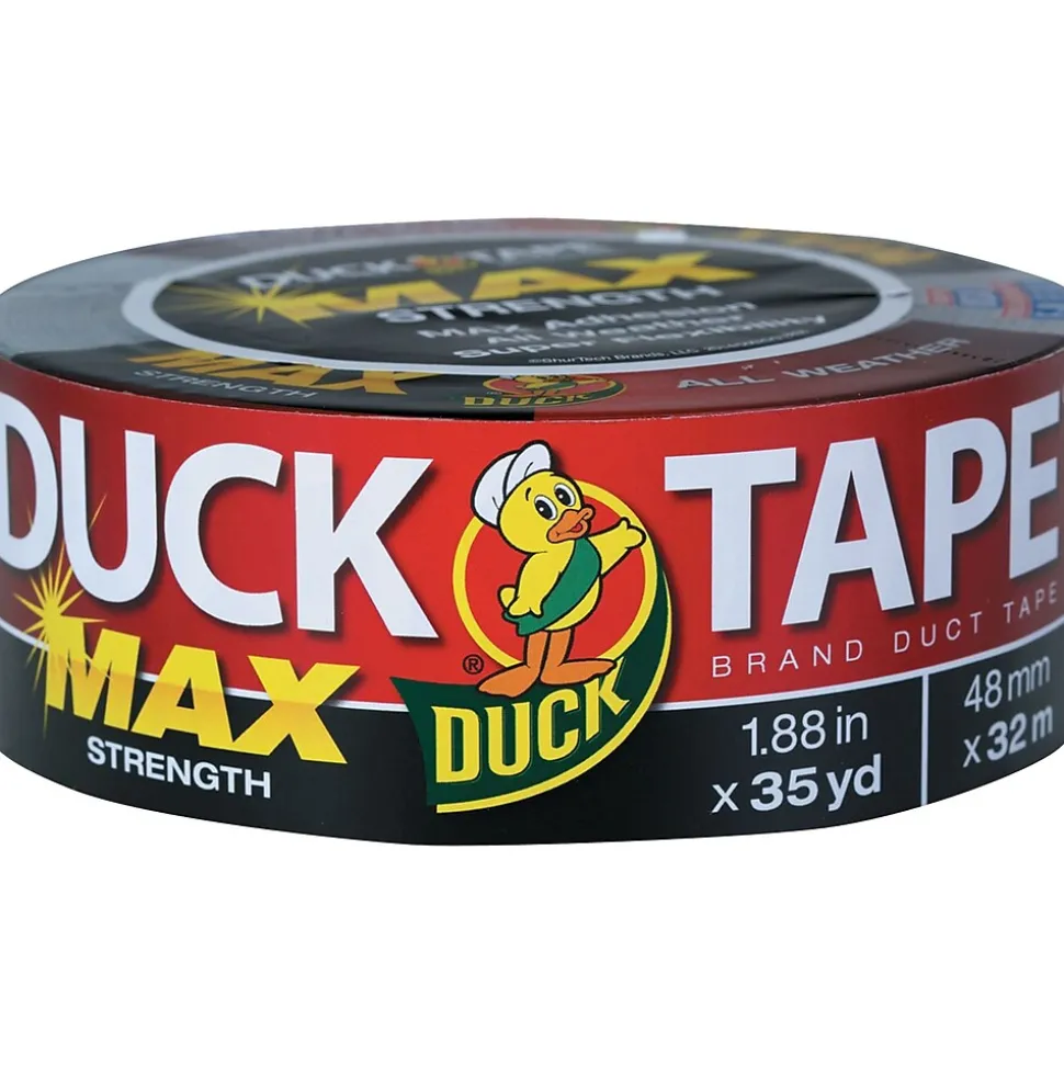 Max General Purpose Duct Tape, 1.88" x 35 Yds, Black (240867) | Duck Outlet