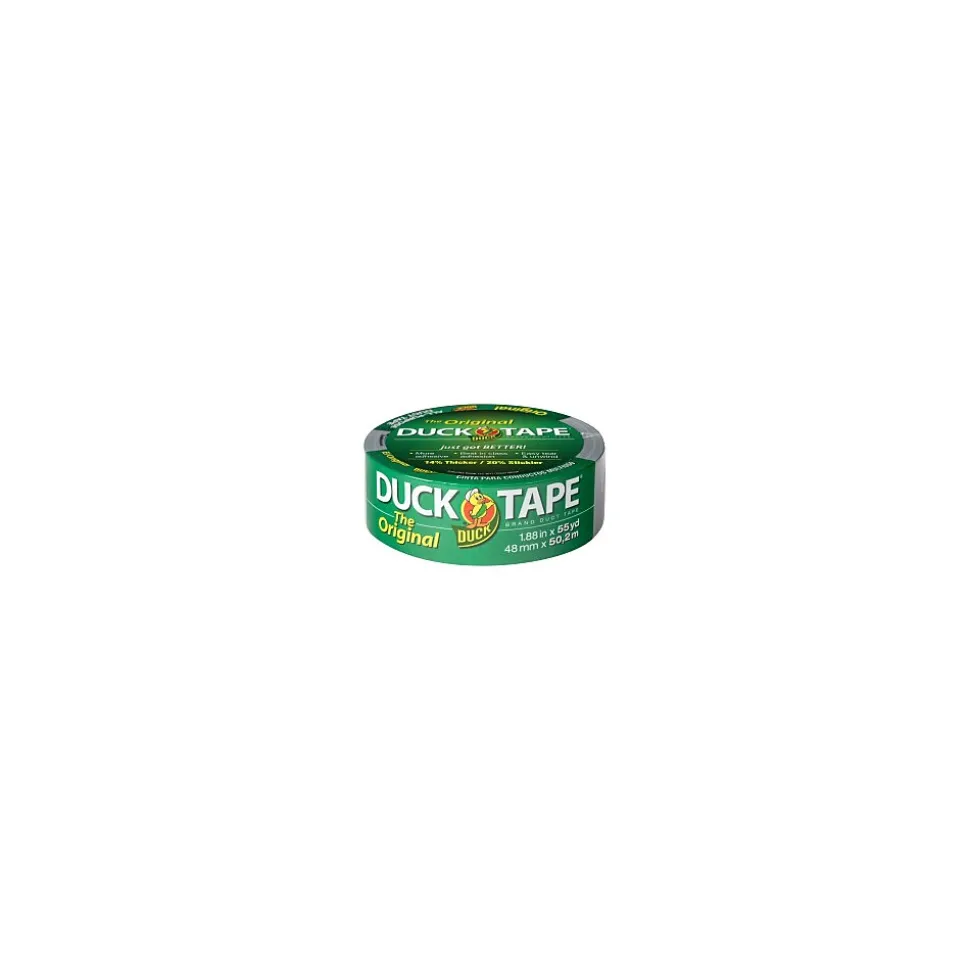 Tape® Brand Original Strength Duct Tape, Silver, 1.88" x 55 Yards (241639) | Duck Best