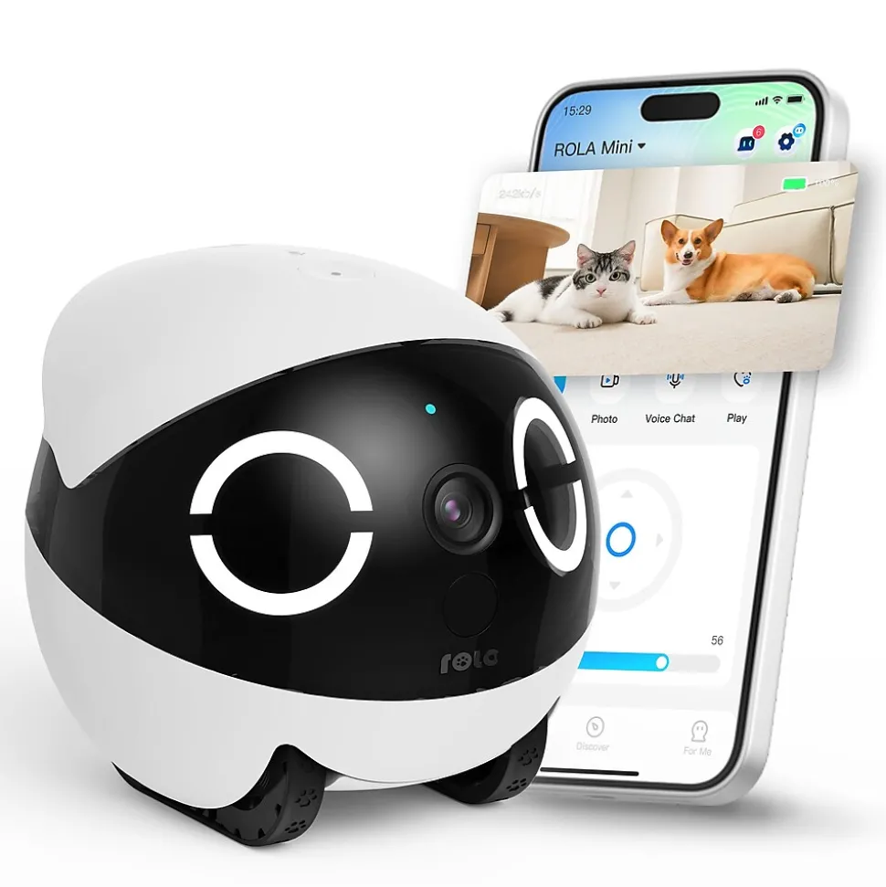 ROLA Mini Companion Robot, Black (ROLA Mini) | Enabot Hot