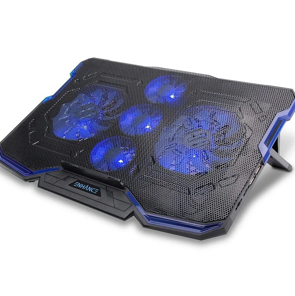 Cryogen Laptop Cooling Stand, USB Connectivity, Blue/Black (ENGXC20100BLWS) | Enhance Online