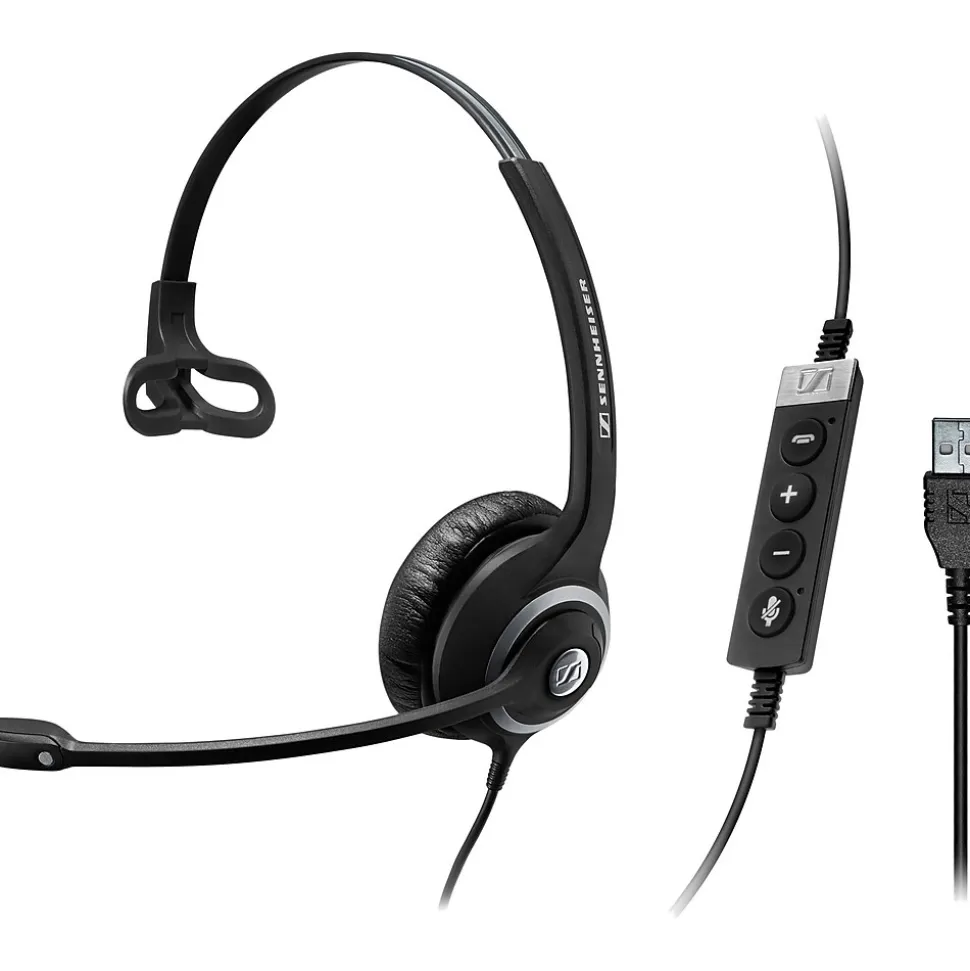 Circle SC230 MS II Mono Headset, Black/Silver (506482) | EPOS Sale