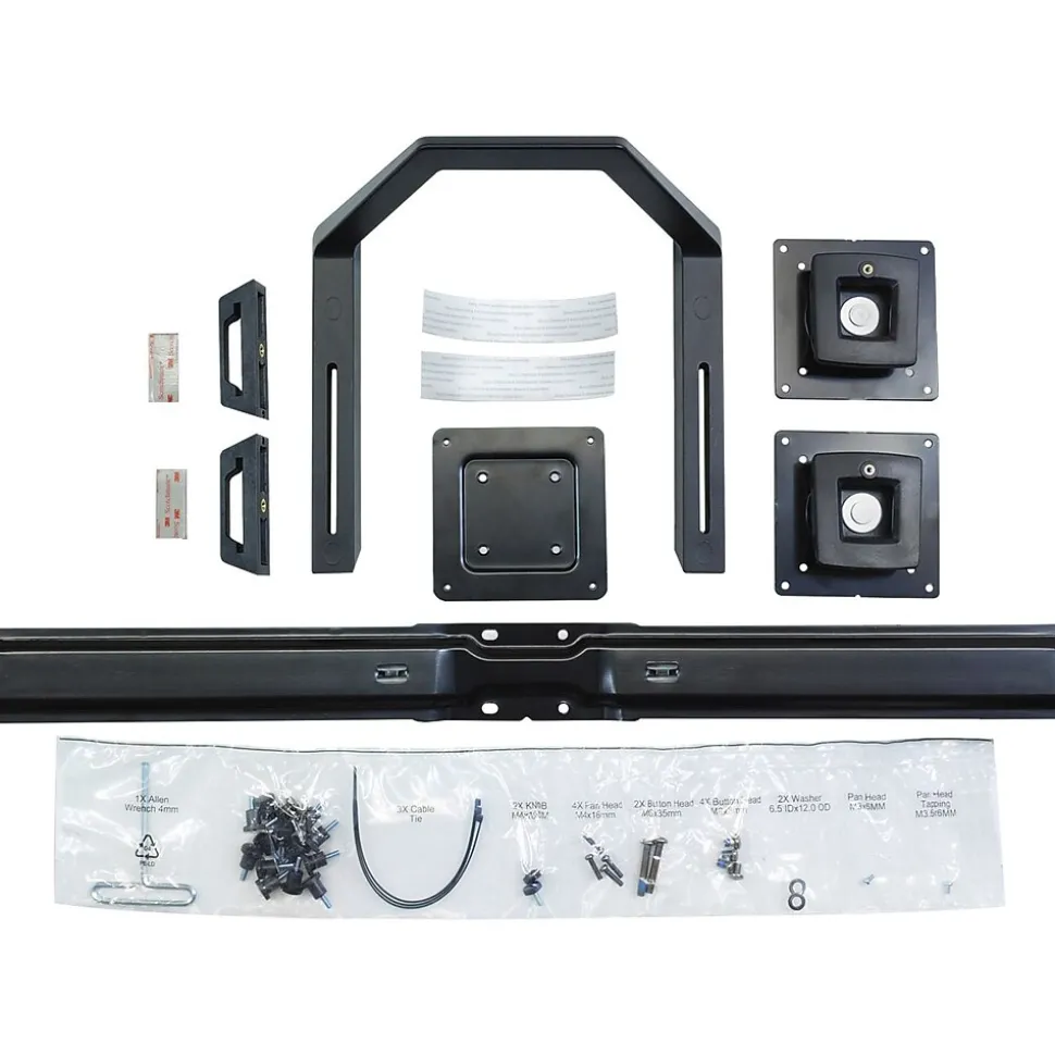 Dual Monitor & Handle Kit Arm, Up to 26", Black (RW6973) | Ergotron Shop