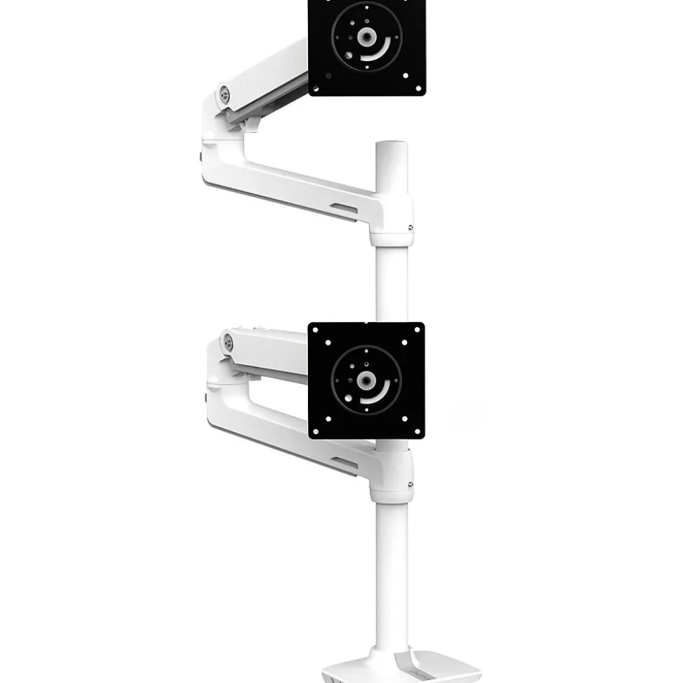 LX Adjustable Monitor Arm, Up to 40" Monitor, White (45-509-216) | Ergotron Clearance