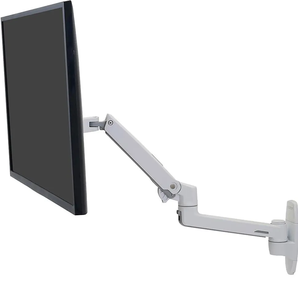 LX Adjustable Single Arm Wall Monitor, 34" Screen Support, White (45-243-216) | Ergotron Fashion