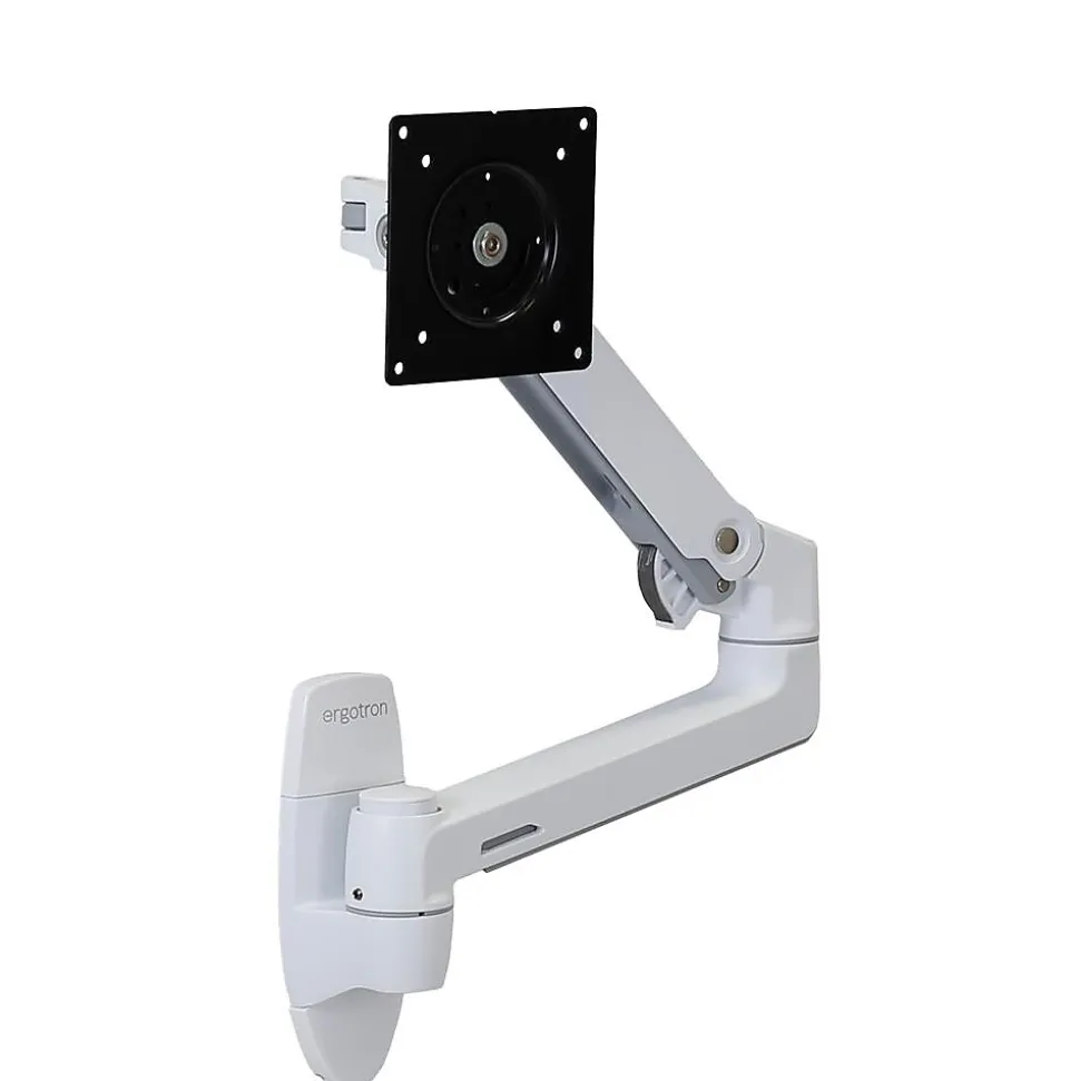 LX Adjustable Single Arm Wall Monitor, 34" Screen Support, White (45-243-216) | Ergotron Fashion