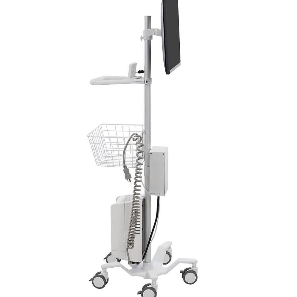 StyleView Pole Cart, Up to 24" Monitor, Bright White (24-818-211) | Ergotron Flash Sale