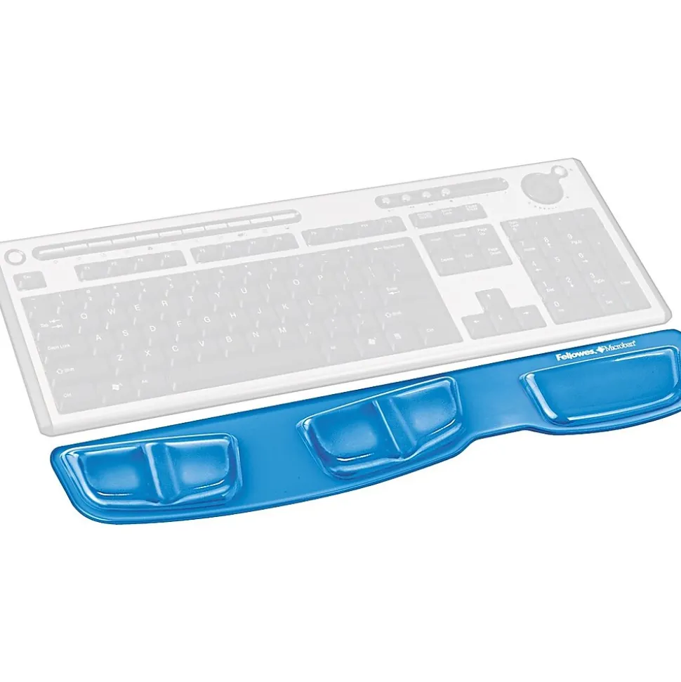 Gel Keyboard Palm Support with Microban, Non-Skid Backing, (9183101) | Fellowes Cheap