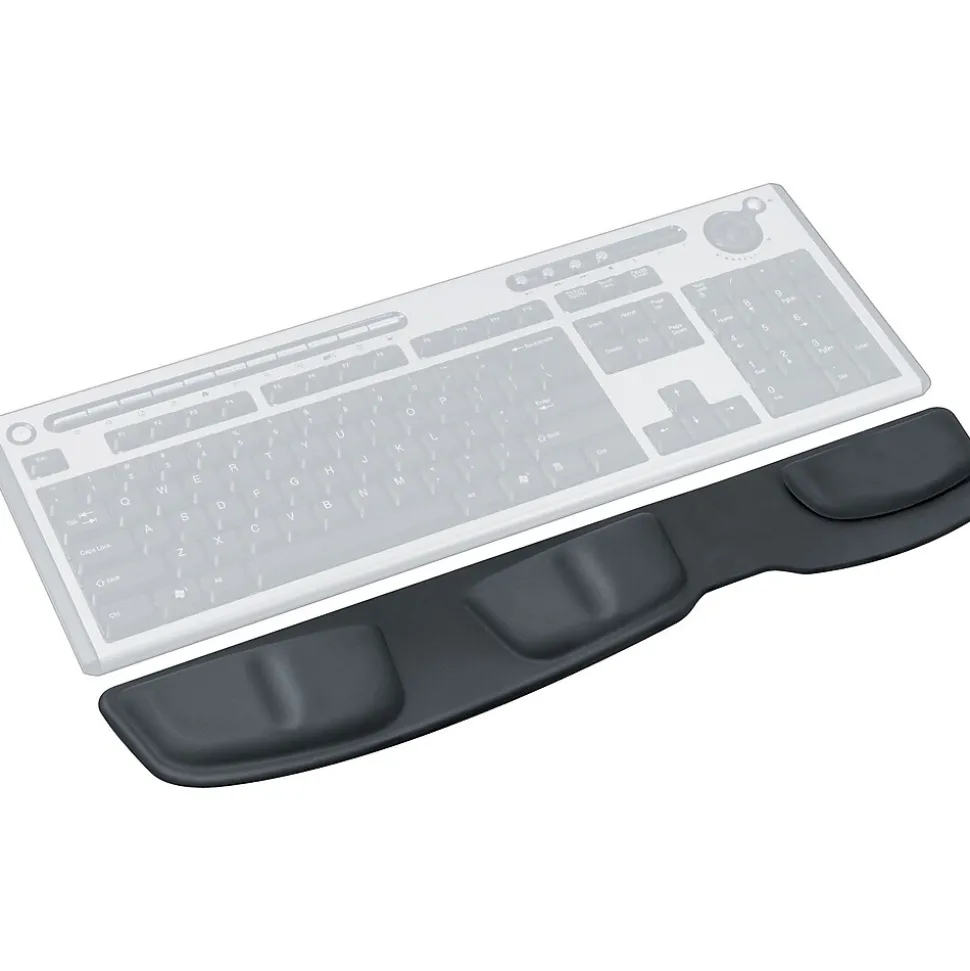 Keyboard Palm Support, Leatherette, Black | Fellowes Flash Sale