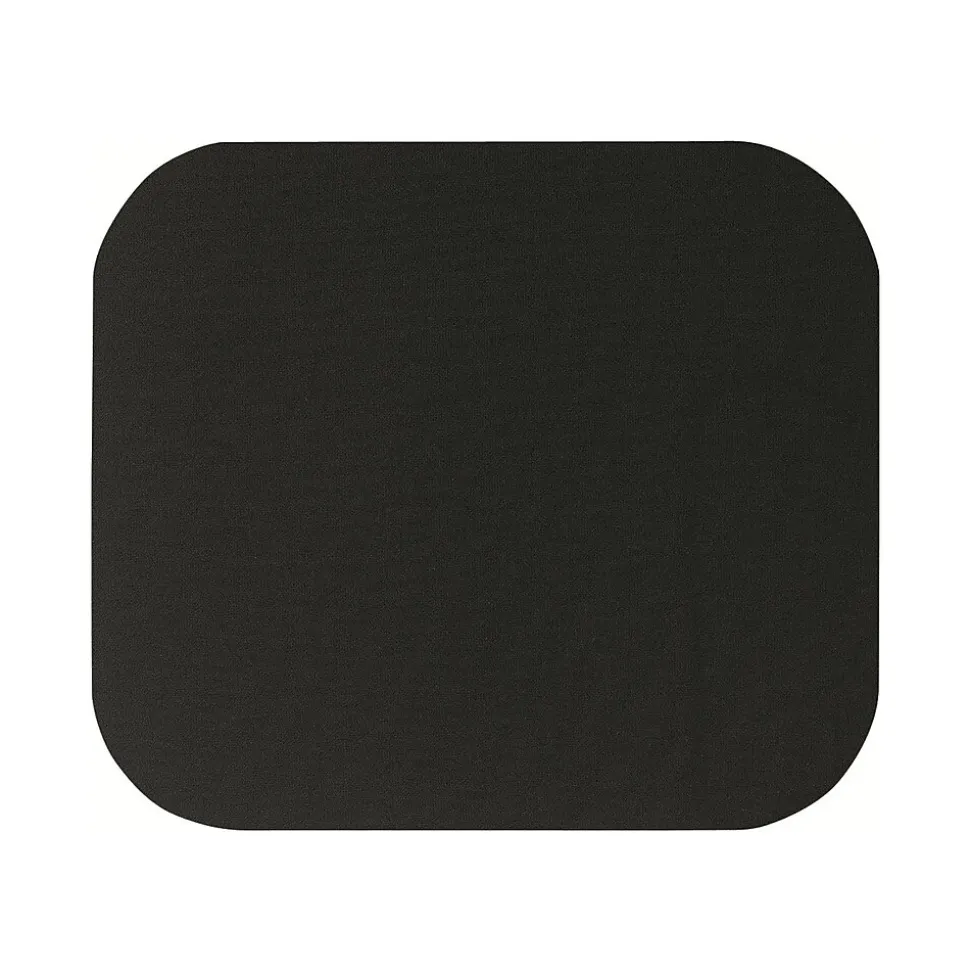 Mouse Pad, Non-Skid Rubber Backing, Black (58024) | Fellowes Clearance