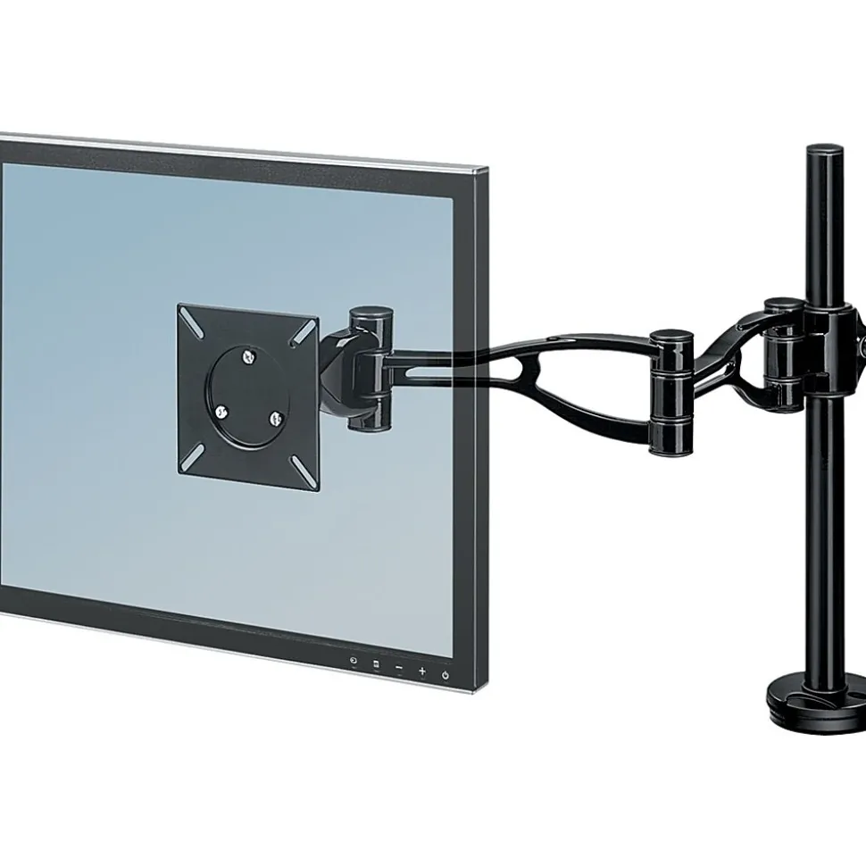 Professional Series Depth Adjustable Arm Monitor, Up to 21", Black (8041601) | Fellowes Flash Sale