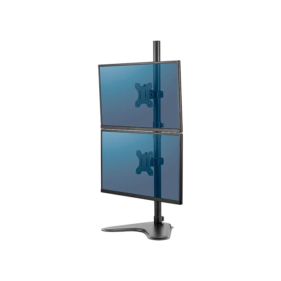 Professional Series Freestanding Dual Stacking Monitor Arm, Up to 32", Black (8044001) | Fellowes Store