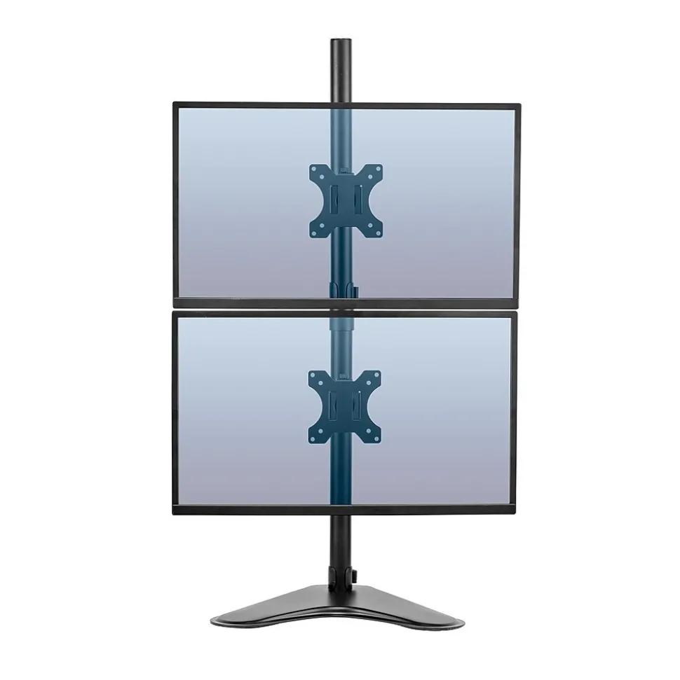 Professional Series Freestanding Dual Stacking Monitor Arm, Up to 32", Black (8044001) | Fellowes Store