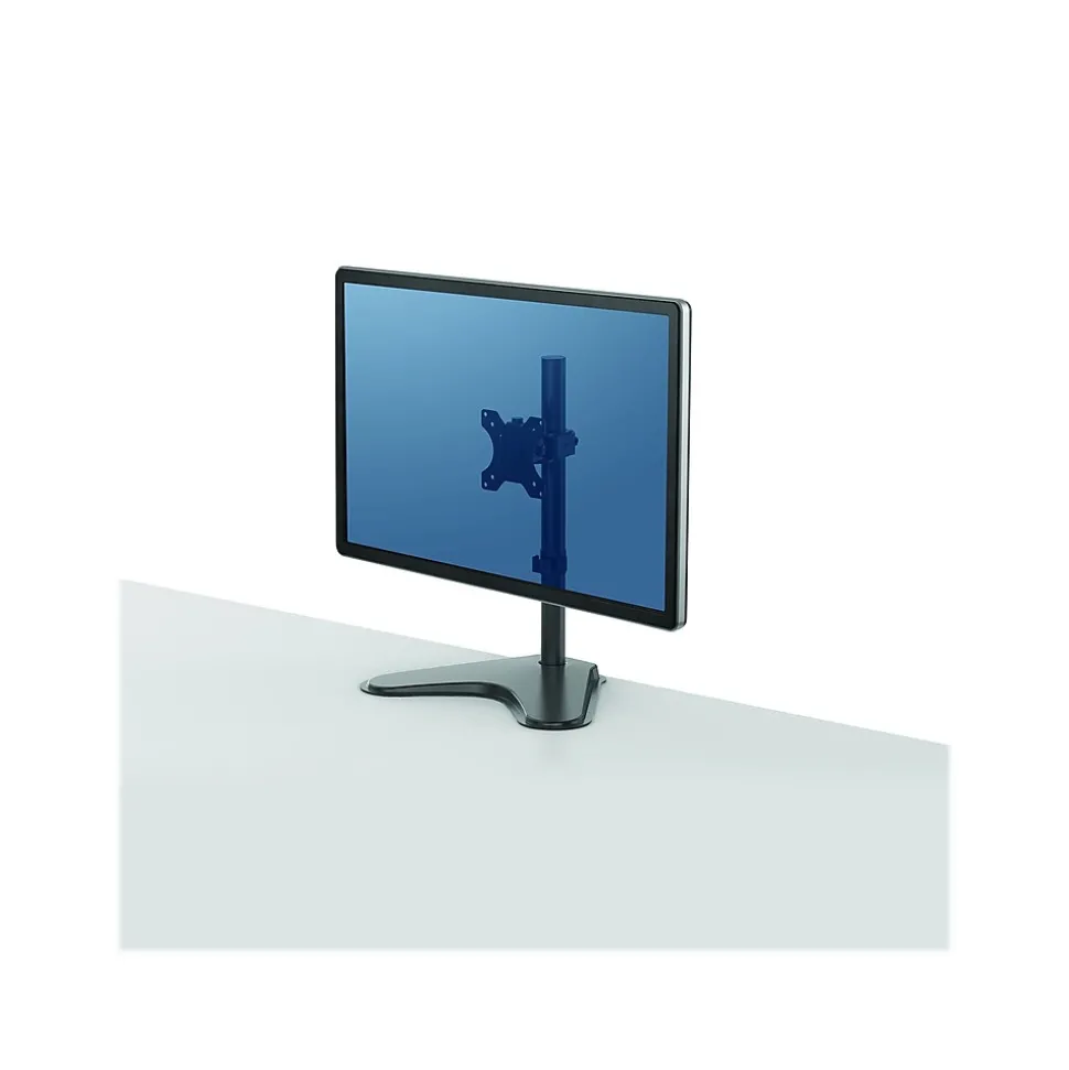 Professional Series Freestanding Single Monitor Arm, Up to 32", Black (8049601) | Fellowes Outlet