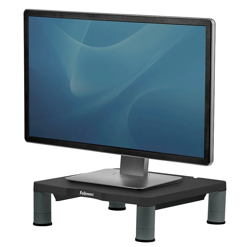 Standard Adjustable Monitor Riser, Up to 42", Graphite (9169301) | Fellowes Outlet