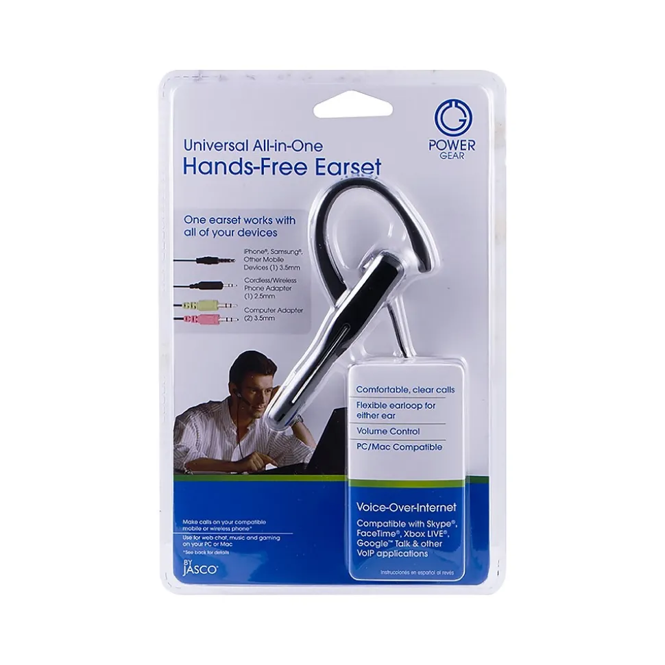 Noise Canceling Mono Hands-Free Earset, Over-the-Ear, Black (98941) | GE Online