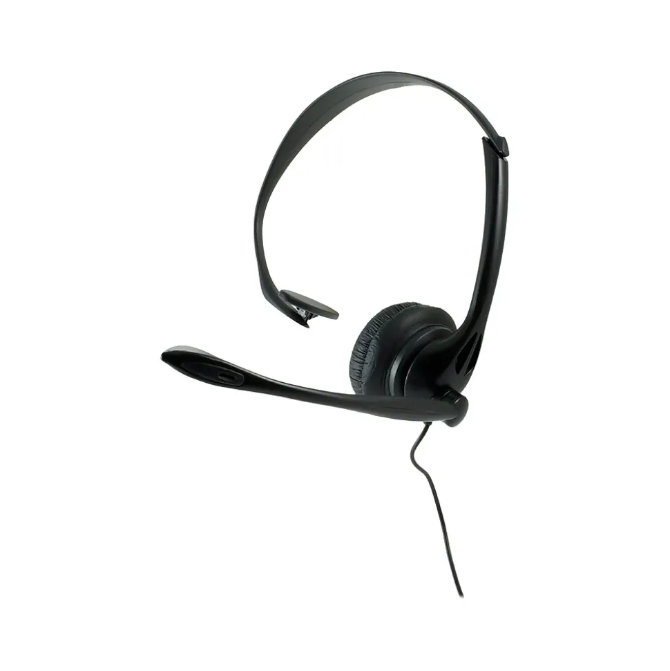 Noise Canceling Mono Hands-Free Headset, Over-the-Head, Black (98999) | GE New