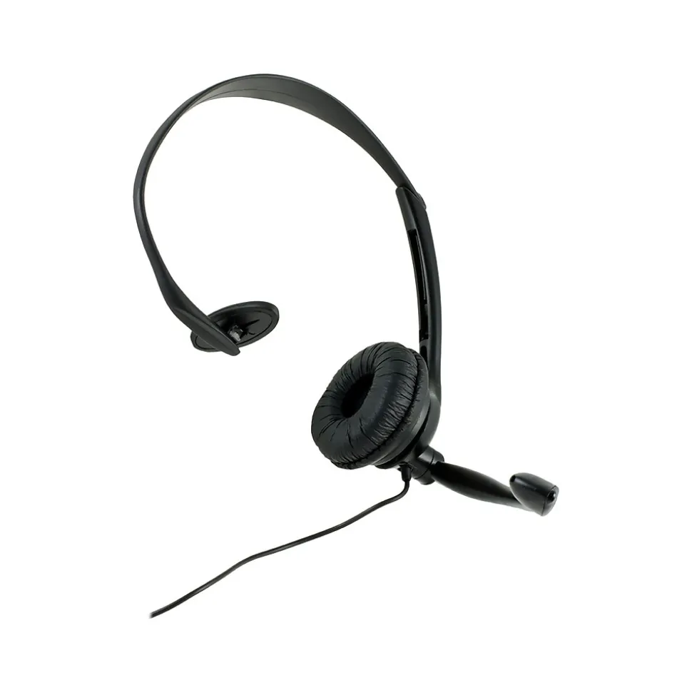 Noise Canceling Mono Hands-Free Headset, Over-the-Head, Black (98999) | GE New