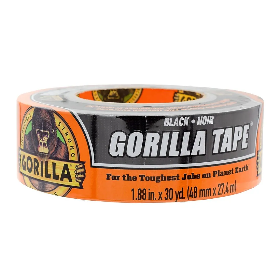 Duct Tape, 1.88" x 30 yds., Black (105629) | Gorilla Cheap