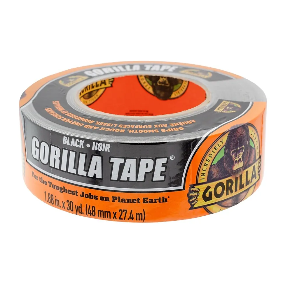 Duct Tape, 1.88" x 30 yds., Black (105629) | Gorilla Cheap